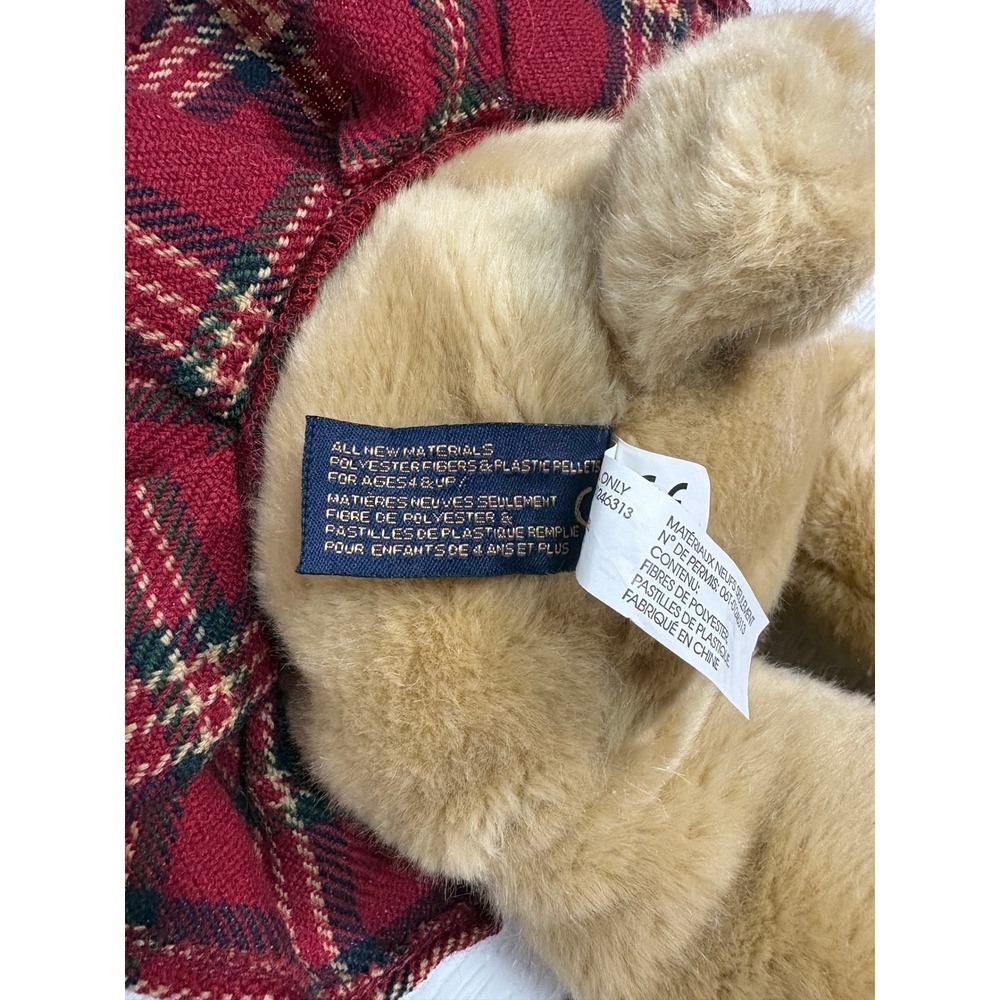 Brooks Brothers GUND Teddy Bear Plush Plaid Dress Bow Golden Fleece Logo S0044 - Picture 8 of 8